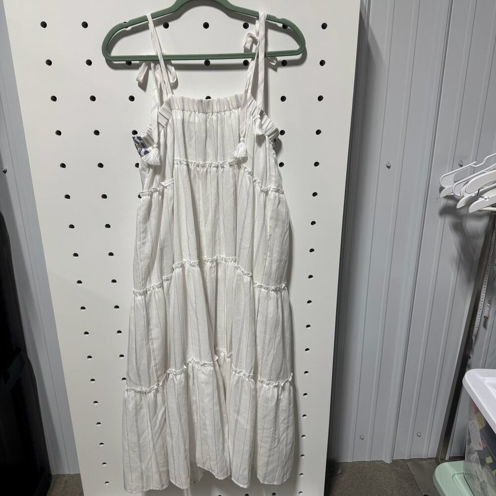 NWT In Loom White Ruffle Maxi Dress - Picture 3 of 3